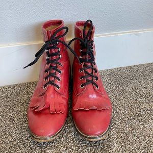 Vintage red Justin boots style 503